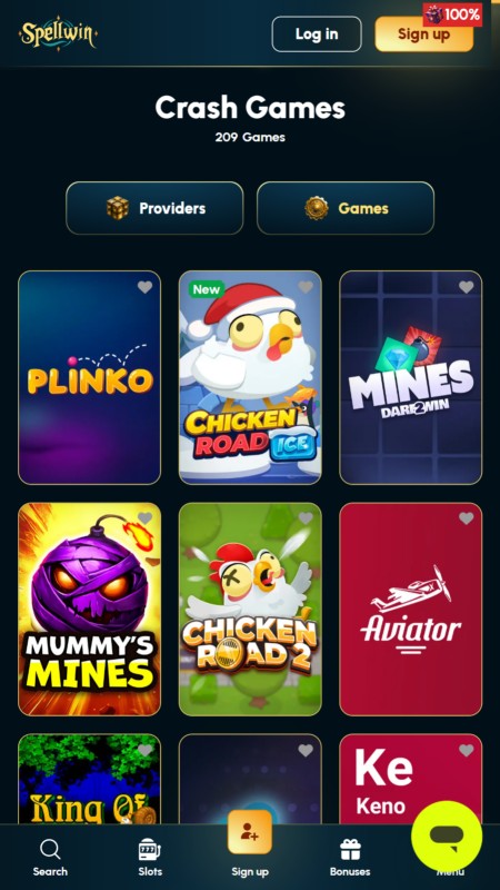 Spellwin crash games