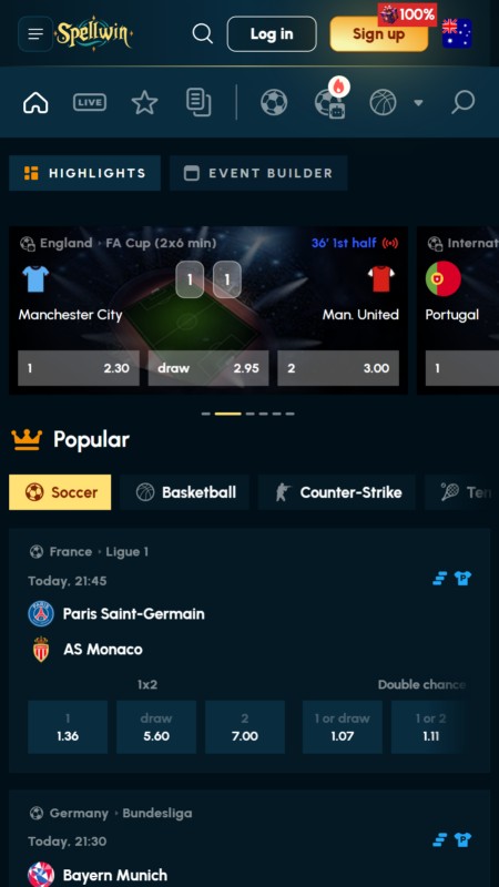 Spellwin sport betting