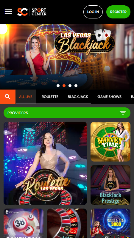 SportCenter live казино