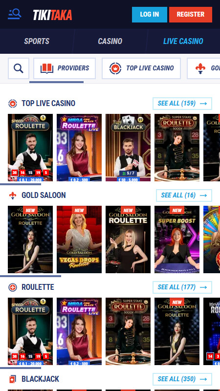 TikiTaka casino live games
