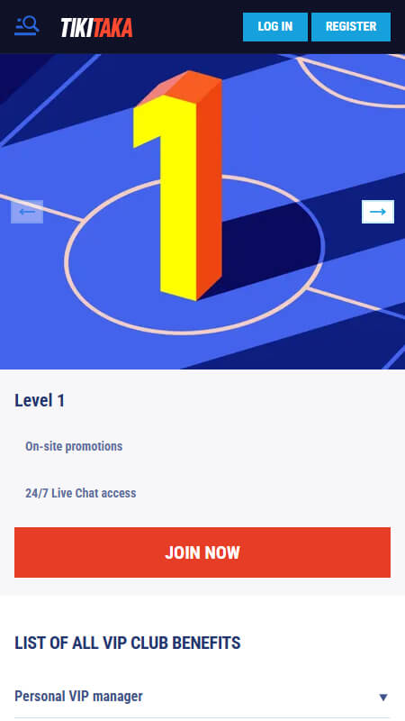 TikiTaka VIP offer