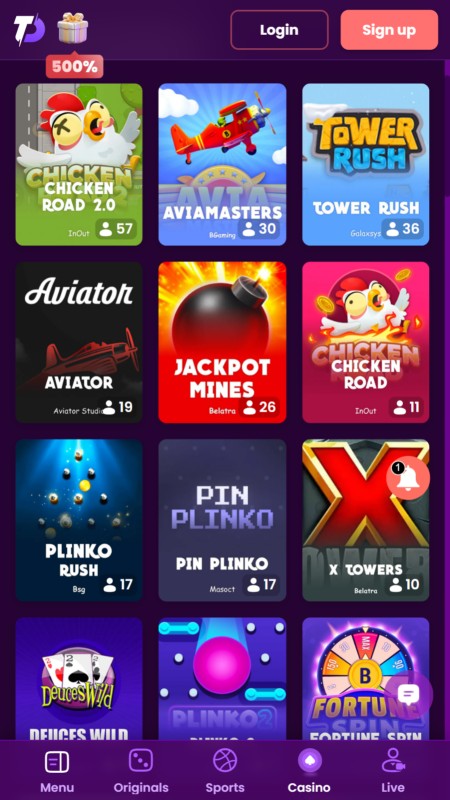 TrustDice Instant kazino spēles