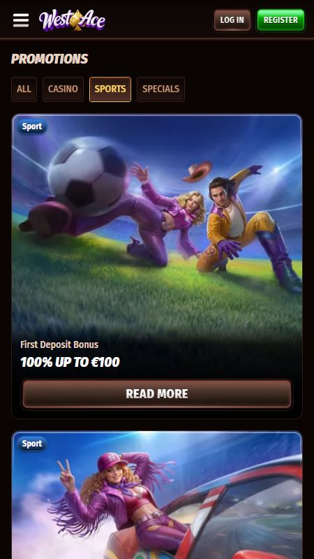 WestAce bonusi un akcijas