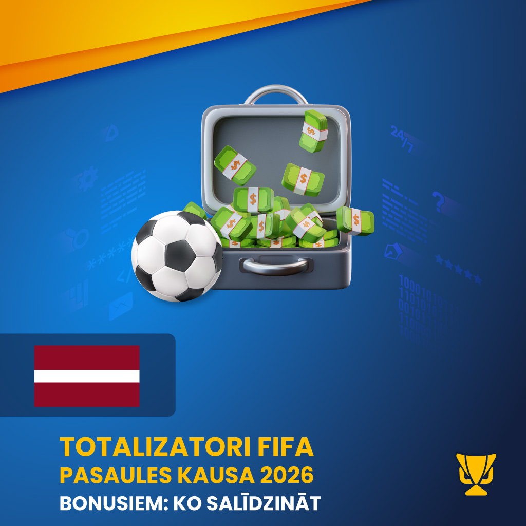 Totalizatori FIFA Pasaules kausa 2026 bonusiem: ko salīdzināt