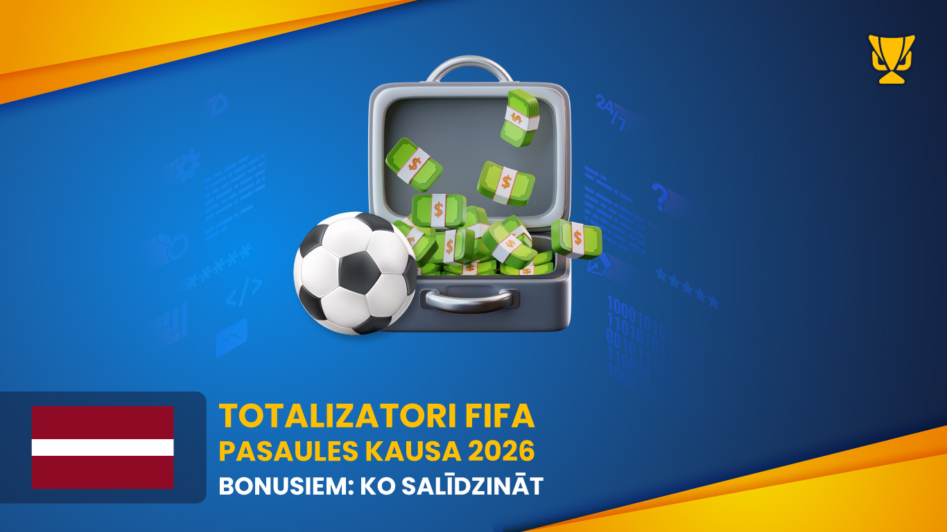 Totalizatori FIFA Pasaules kausa 2026 bonusiem: ko salīdzināt