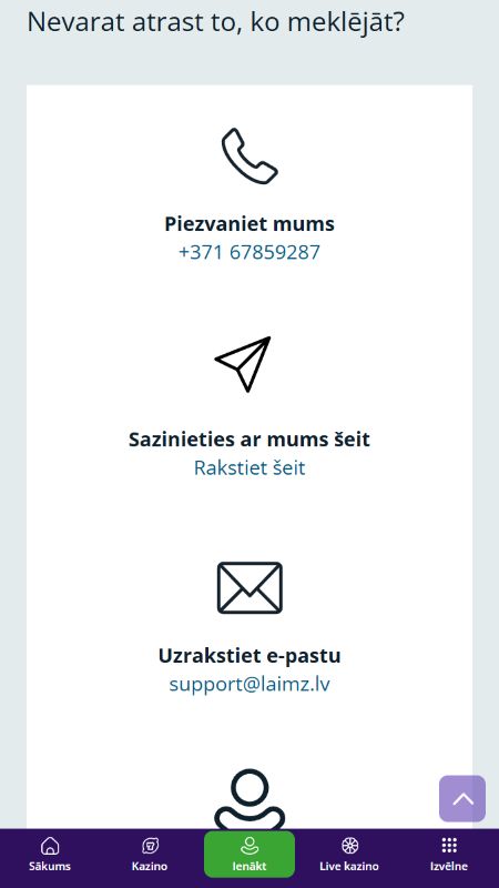 Laimz Latvijas klientu apkalpošanas centrs