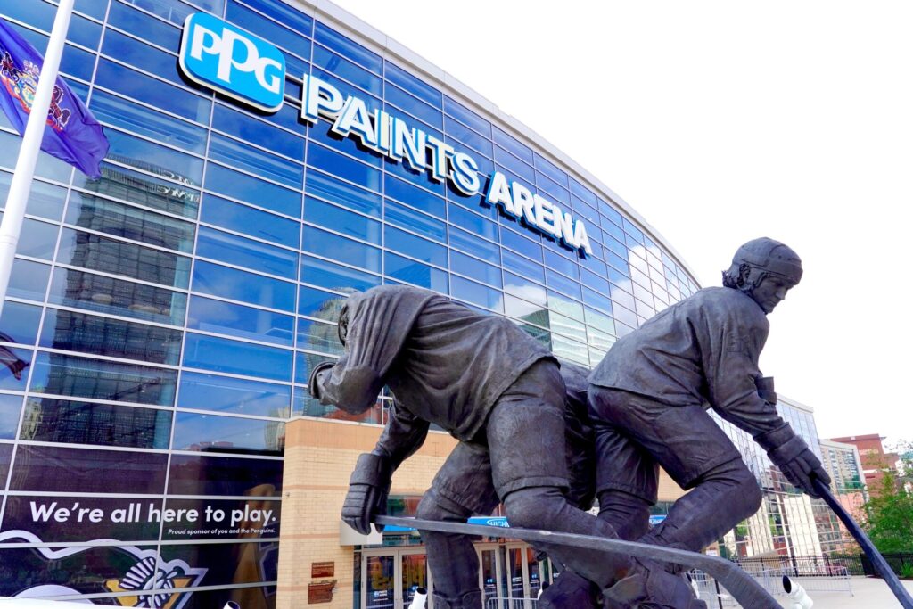 Pittsburgh, PA, USA - Aug. 4, 2024: The PPG Paints Arena
