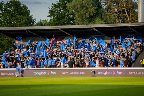 RIGA, LATVIA. July 22, 2025 UEFA Champions League Second Qualifying Round 1st Round Match between RFS and MALMO Team.