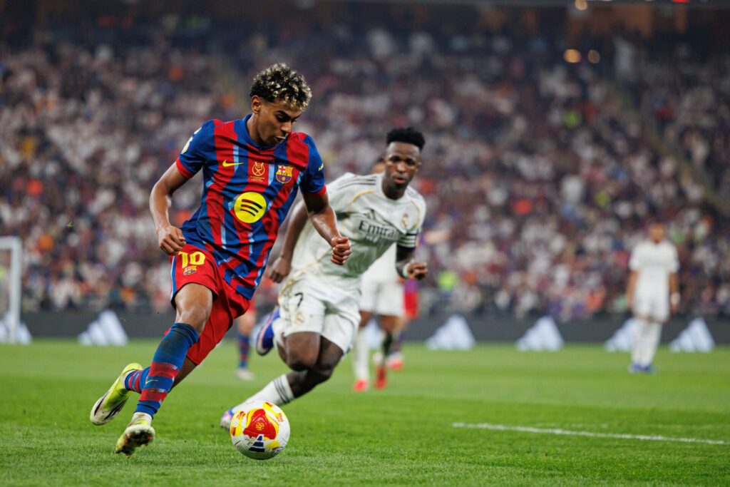 Jeddah, Saudi Arabia - 01 11 2026: Lamine Yamal seen during Spanish Supercup Final game between teams of FC Barcelona and Real Madrid